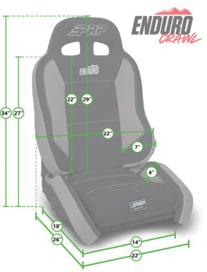 Jeep Wrangler TJ Enduro Elite Suspension Seat - PRP Seats - Crawl Edition - Gray - `03-`06
